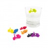 8 Segna bicchieri in silicone - SCOOTER by BALVI