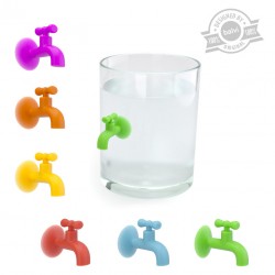 6 Segna Bicchieri in silicone con ventosa - TAP by BALVI
