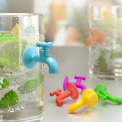 6 Segna Bicchieri in silicone con ventosa - TAP by BALVI 2
