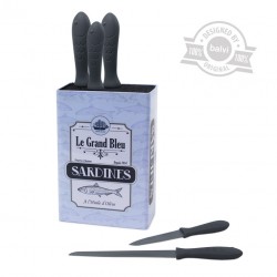 Set 6 coltelli inox con ceppo - SARDINES by Balvi 2