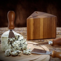 Set 3 coltelli da formaggio con ceppo in legno - L'HÉDONISTE by BALVI 2