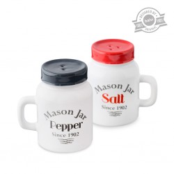 Set sale e pepe in ceramica a forma di barattoli - MASON JAR by BALVI