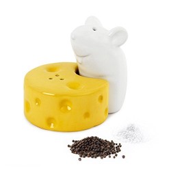 set sale e pepe formaggio e topolino in ceramica - I LOVE CHEESE