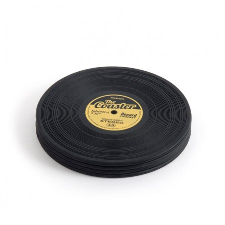 4 sottobicchieri in silicone a forma di disco - THE COASTER by BALVI