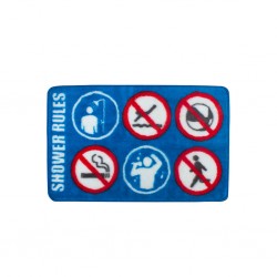Tappeto da bagno con divieti - SHOWER RULES by BALVI