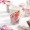 10 bicchieri di carta biodegradabile fiori di lillà 250 ml - NEW WAVE by GIVI ITALIA