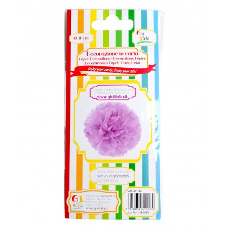 Fluffy in carta decorazione colore malva cm 30 - GIVI ITALIA