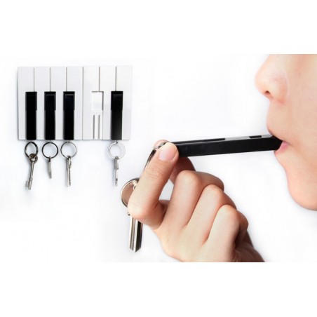 5 Portachiavi con supporto da parete a forma di piano - KEY PIANO by QUALY DESIGN