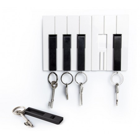 5 Portachiavi con supporto da parete a forma di piano - KEY PIANO by QUALY DESIGN