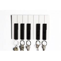 5 Portachiavi con supporto da parete a forma di piano - KEY PIANO by QUALY DESIGN