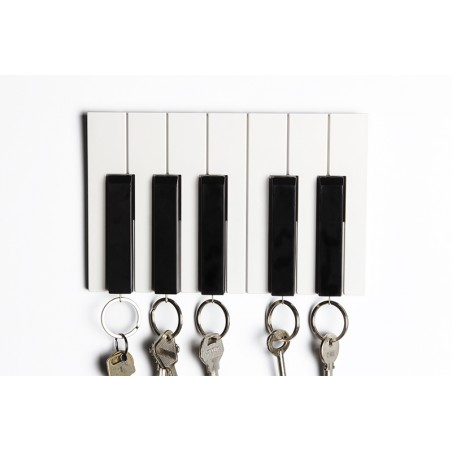 5 Portachiavi con supporto da parete a forma di piano - KEY PIANO by QUALY DESIGN