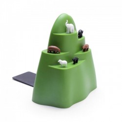 Fermalibri con 6 segnalibri animali - BOOK MOUNTAIN by QUALY DESIGN