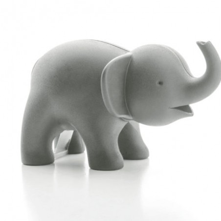 Dispenser nastro adesivo e porta graffette colore grigio - ELEPHANT by QUALY DESIGN