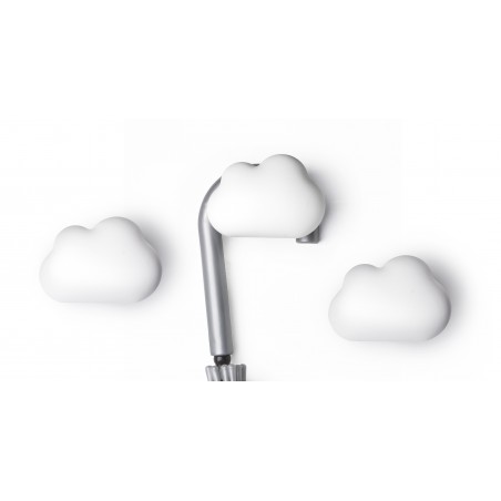 Gancio appendiabiti da parete in 3 varianti di colore - CLOUD by QUALY