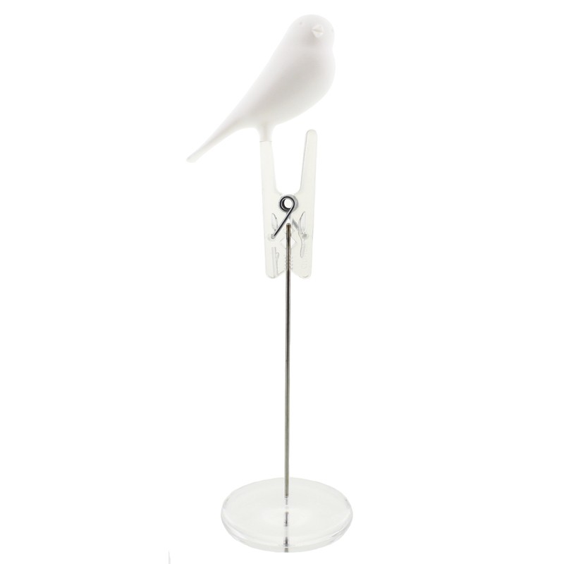 Porta appunti con uccellino 2 varianti di colore - NOTE SPARROW by QUALY DESIGN