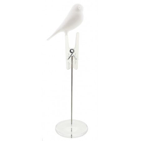 Porta appunti con uccellino 2 varianti di colore - NOTE SPARROW by QUALY DESIGN