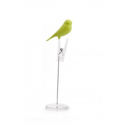 Mollettina porta appunti con uccellino 2 varianti di colore - NOTE SPARROW by QUALY DESIGN