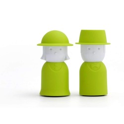 Set sale e pepe con coperchio colore verde - MR. PEPPER & MRS. SALT by QUALY 2