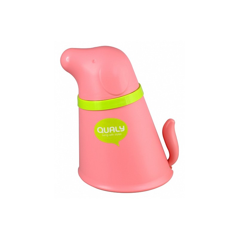 Ciotola e contenitore croccantini per cani colore rosa - PUPP PET BOWL by QUALY