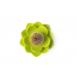 Contenitore Portastuzzicadenti a forma di loto colore bianco verde- LOTUS PICK by QUALY 2