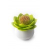 Contenitore Portastuzzicadenti a forma di loto colore bianco verde- LOTUS PICK by QUALY