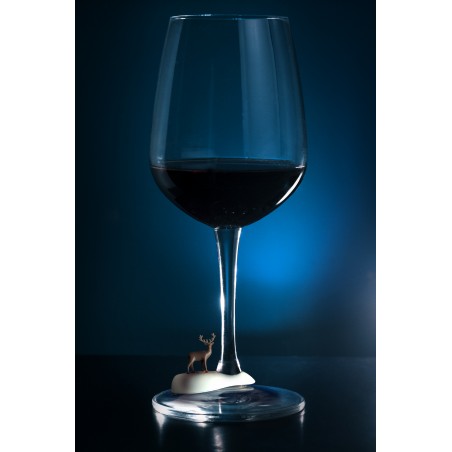 6 Segnabicchieri calici con animali del freddo - COOL WINE ANIMAL by QUALY