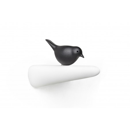 Gancio appendiabiti da parete con movimento 3 varianti di colore - PICKY SPARROW by QUALY