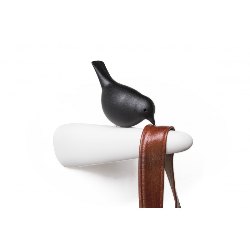 Gancio appendiabiti da parete con movimento 3 varianti di colore - PICKY SPARROW by QUALY