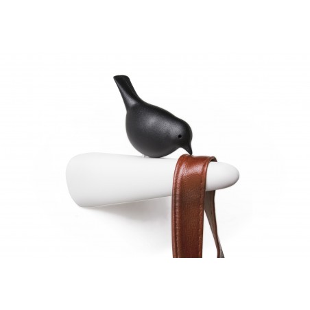 Gancio appendiabiti da parete con movimento 3 varianti di colore - PICKY SPARROW by QUALY