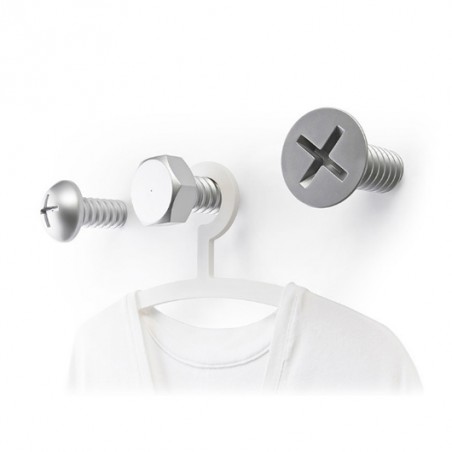 Ganci da parete a forma di viti 3 pz - SCREW COLLECTION by Qualy