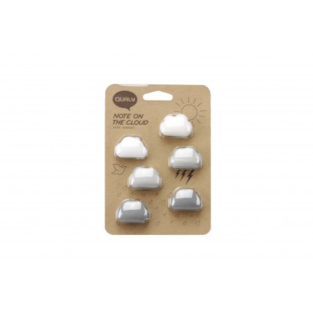 6 Calamite con nuvoletta mix di colori grigio - CLOUD by QUALY DESIGN