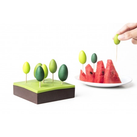 Portastuzzicadenti per aperitivi con scatola - FOREST by QUALY DESIGN