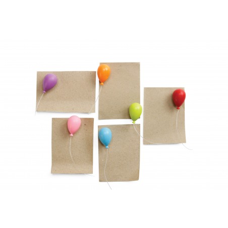 6 Calamite a forma di palloncini colori mix - BALLOON by QUALY