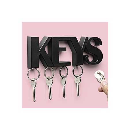 Portachiavi da parete magnetico in 2 alternative di colore - KEYS by QUALY
