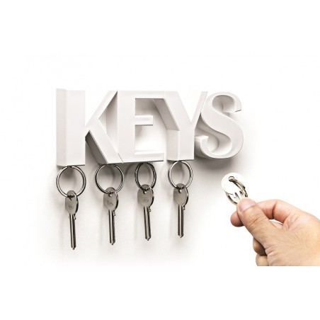 Portachiavi da parete magnetico in 2 alternative di colore - KEYS by QUALY