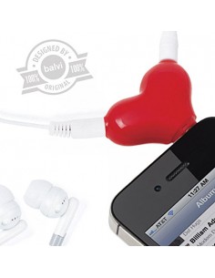 Sdoppiatore audio portachiavi a forma di cuore - WE LOVE MUSIC by BALVI 2