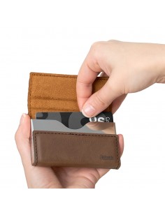 Porta carte di credito colore marrone - Hédoniste by Balvi
