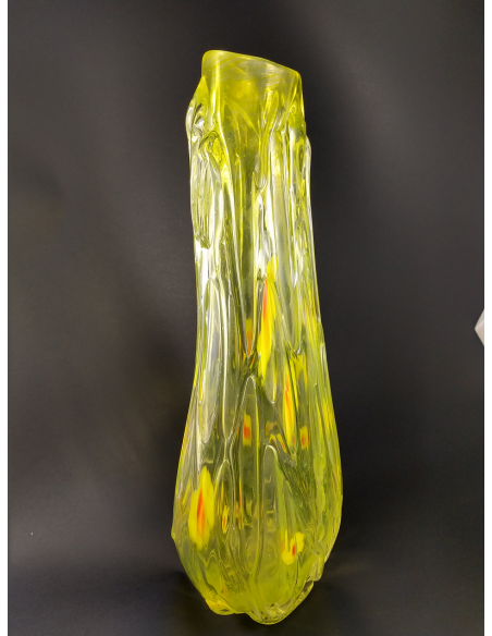 Vaso in vetro di Murano con colature - The Glass Cathedral Santa Chiara