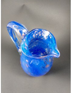 Caraffa in vetro di murano blu - The Glass Cathedral Santa Chiara 2