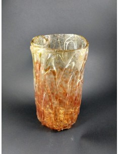 Vaso in vetro di Murano con colature  - The Glass Cathedral Santa Chiara