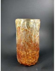 Vaso in vetro di Murano con colature  - The Glass Cathedral Santa Chiara 2