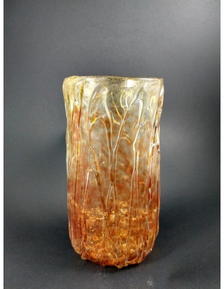 Vaso in vetro di Murano con colature  - The Glass Cathedral Santa Chiara