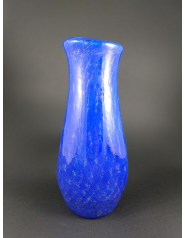 Vaso in vetro di Murano blu con trasparenze - The Glass Cathedral Santa Chiara