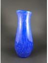 Vaso in vetro di Murano blu con trasparenze - The Glass Cathedral Santa Chiara