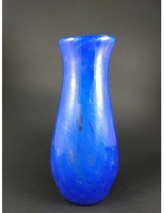 Vaso in vetro di Murano blu con trasparenze - The Glass Cathedral Santa Chiara 2