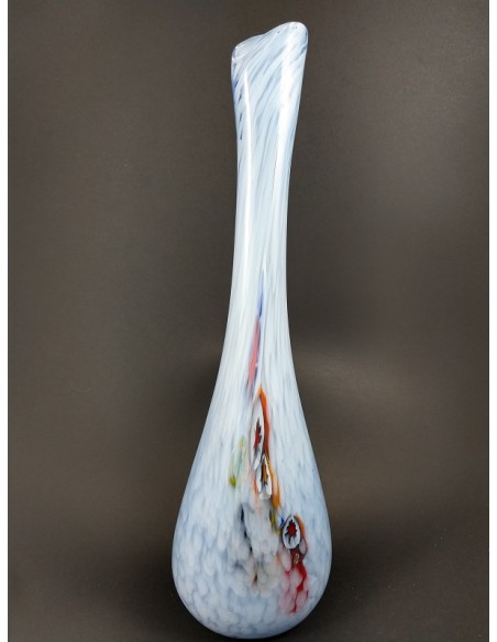 Vaso in vetro di Murano effetto ghiacciato - The Glass Cathedral Santa Chiara