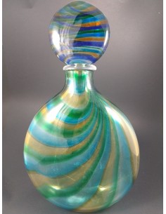Grande bottiglia in vetro di Murano con tappo h 42 - The Glass Cathedral Santa Chiara