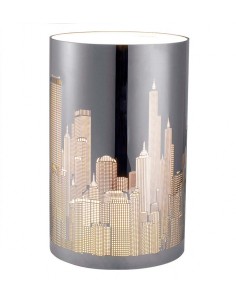Lampada da tavolo luci della città inox - METROPOLIS by Balvi