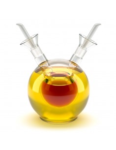 Oliera doppia antigoccia in vetro borosilicato - SFERA by Balvi