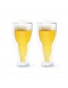 Set 2 bicchieri da birra doppio vetro 400 ml - GRAVITY by Balvi